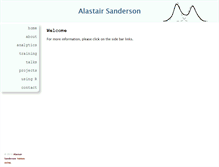 Tablet Screenshot of alastairsanderson.com